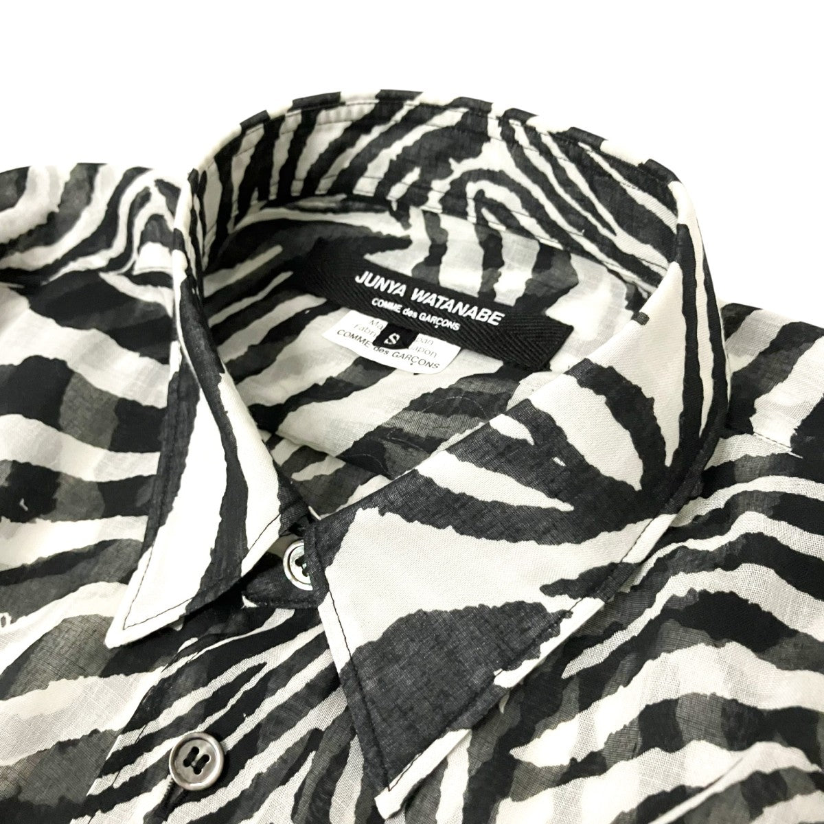 Zebra Muslin Shirt DressゼブラシアーシャツワンピースJF O014