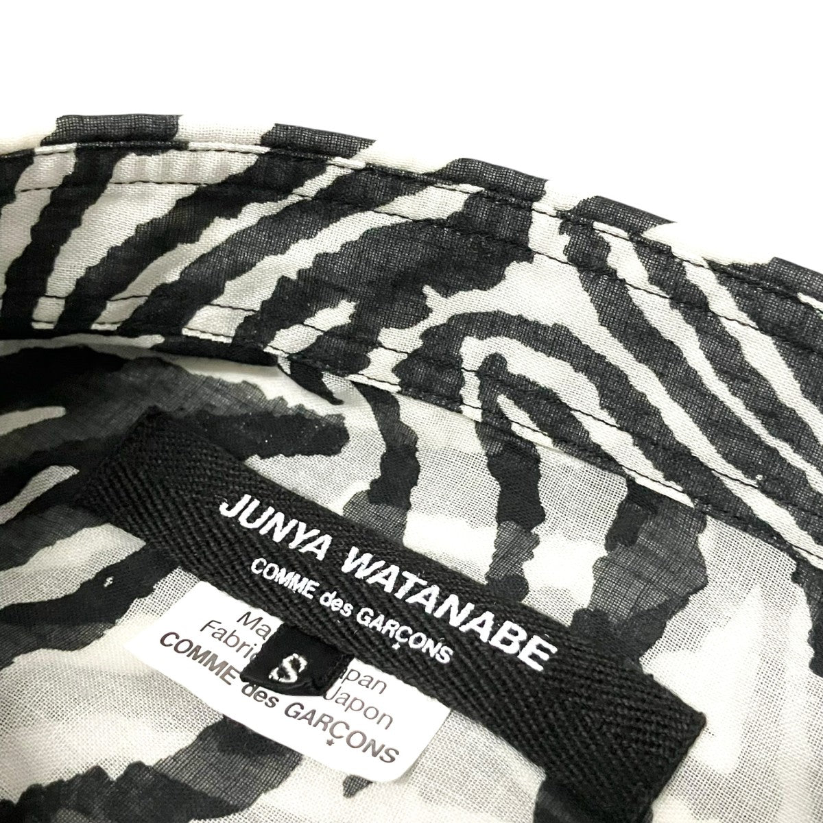 Zebra Muslin Shirt DressゼブラシアーシャツワンピースJF O014