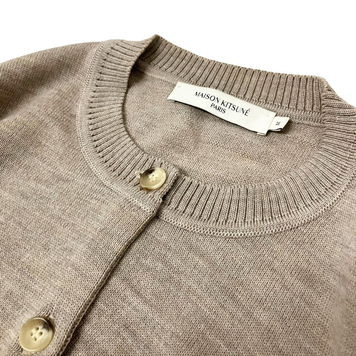 MAISON KITSUNE ワンポイントカーディガンGW00544KT1036 古着・中古-3枚目のアイテム画像