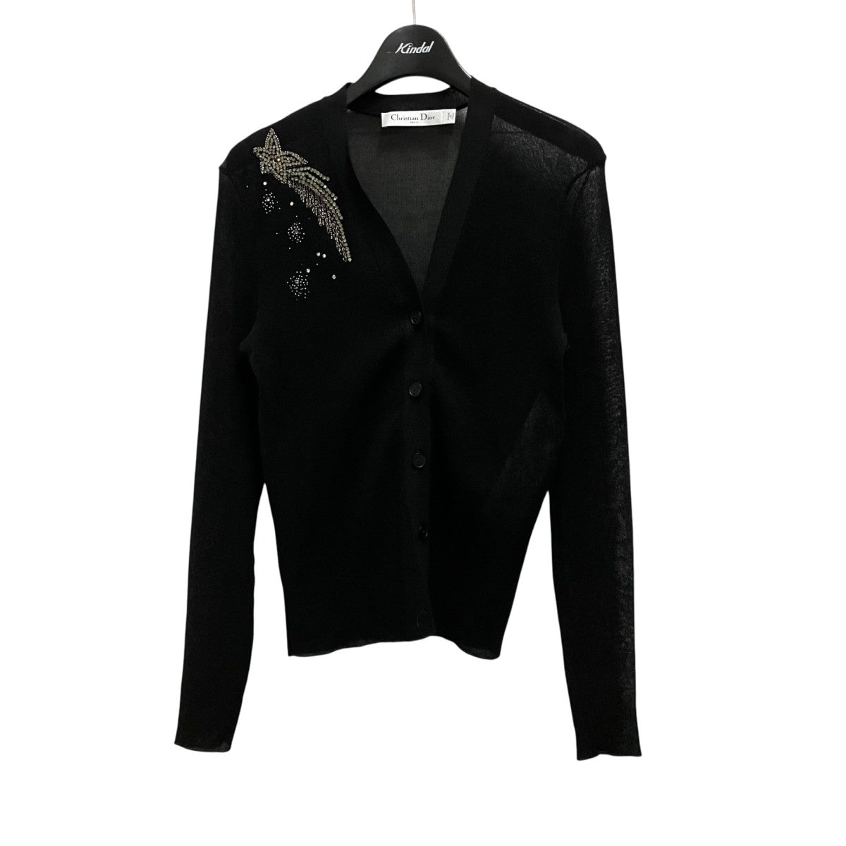 Christian Dior ビジュー装飾カーディガン444G21CM793 古着・中古-1枚目のアイテム画像