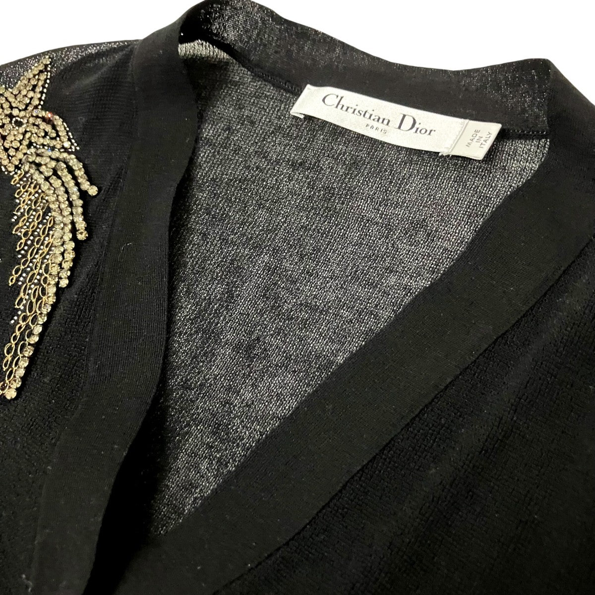 Christian Dior ビジュー装飾カーディガン444G21CM793 古着・中古-3枚目のアイテム画像