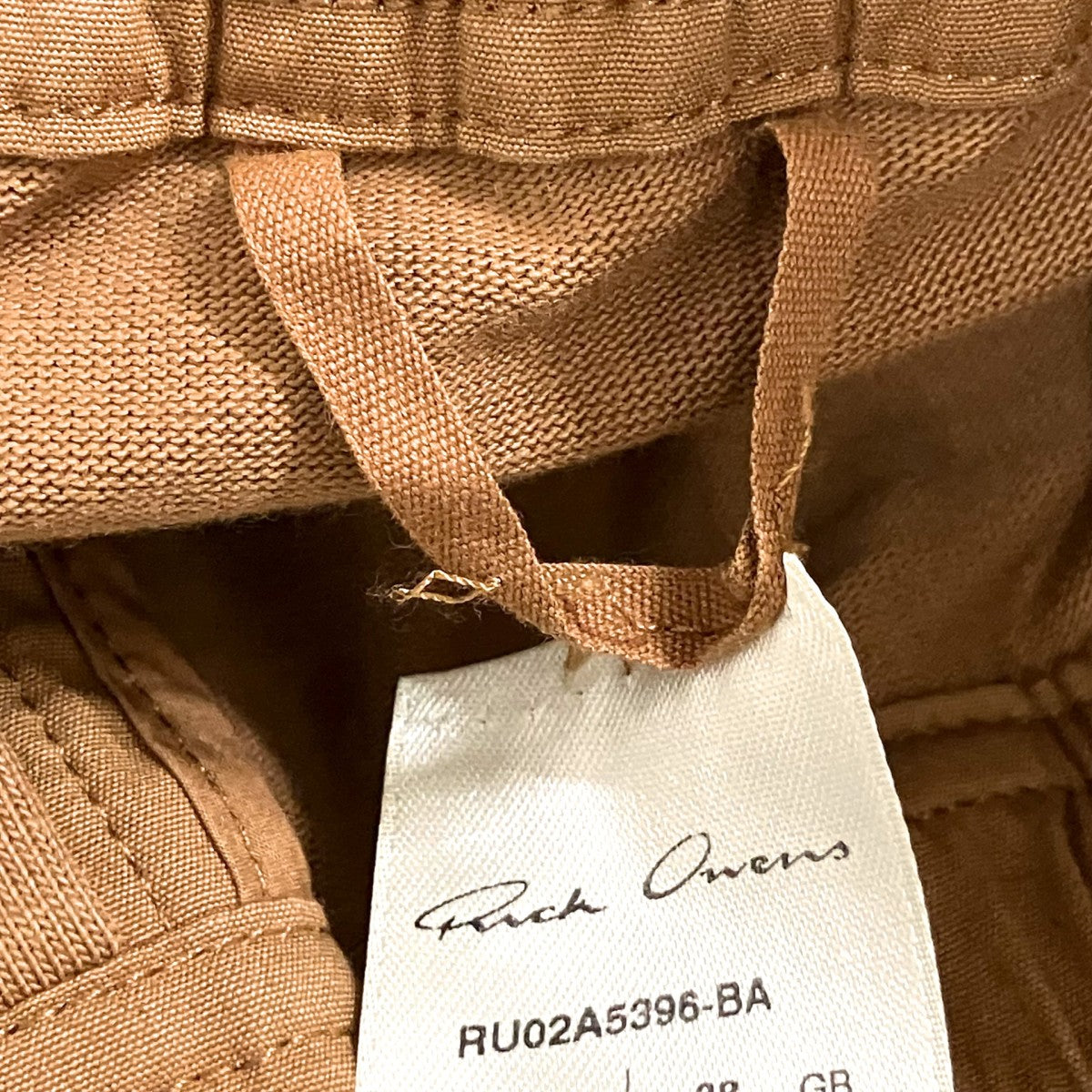 RICK OWENS 21AWMASTODON CARGO PANTSカーゴパンツRU02A5396 BA 古着・中古-6枚目のアイテム画像