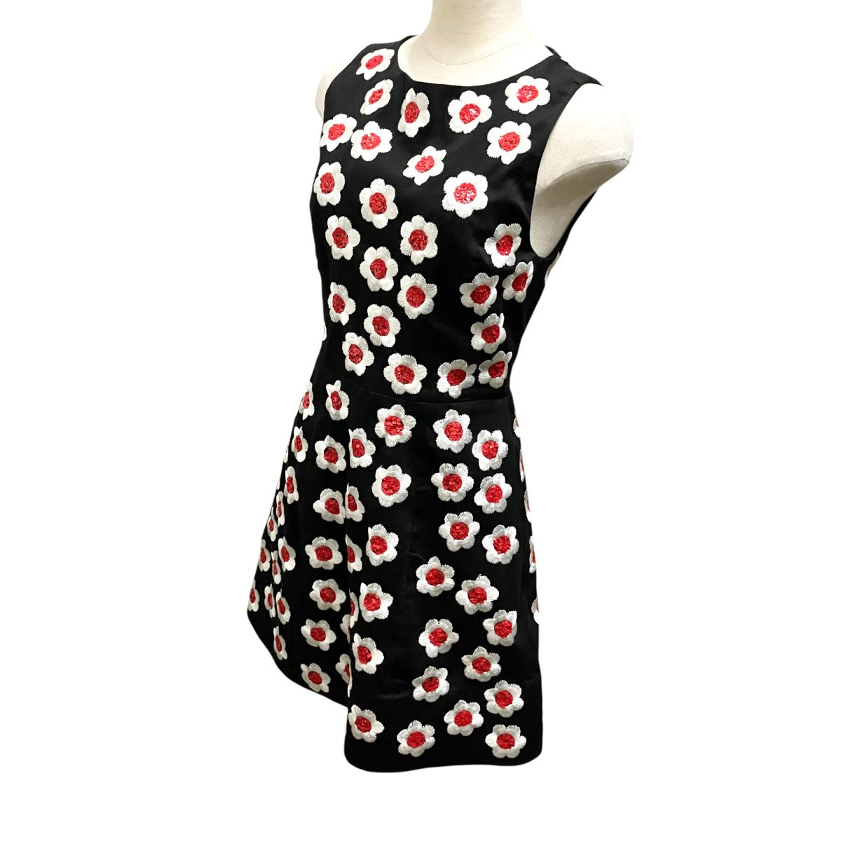 alice+olivia 花柄スパンコール装飾ワンピース65183 古着・中古-3枚目のアイテム画像
