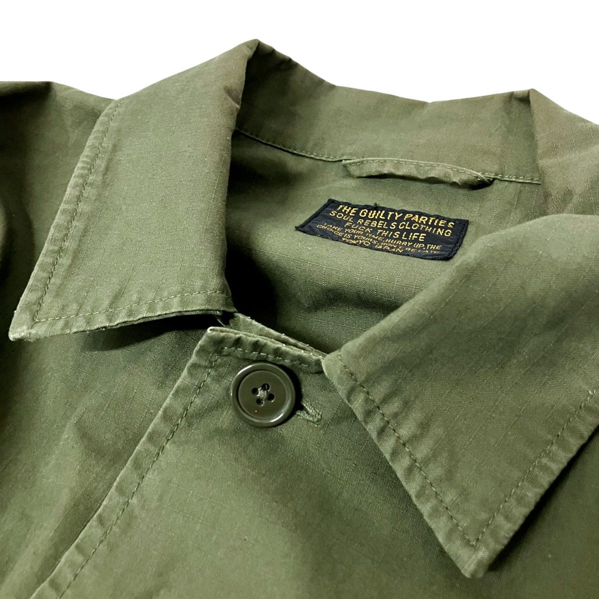 WACKO MARIA 刺繍長袖シャツ22SS 古着・中古-3枚目のアイテム画像