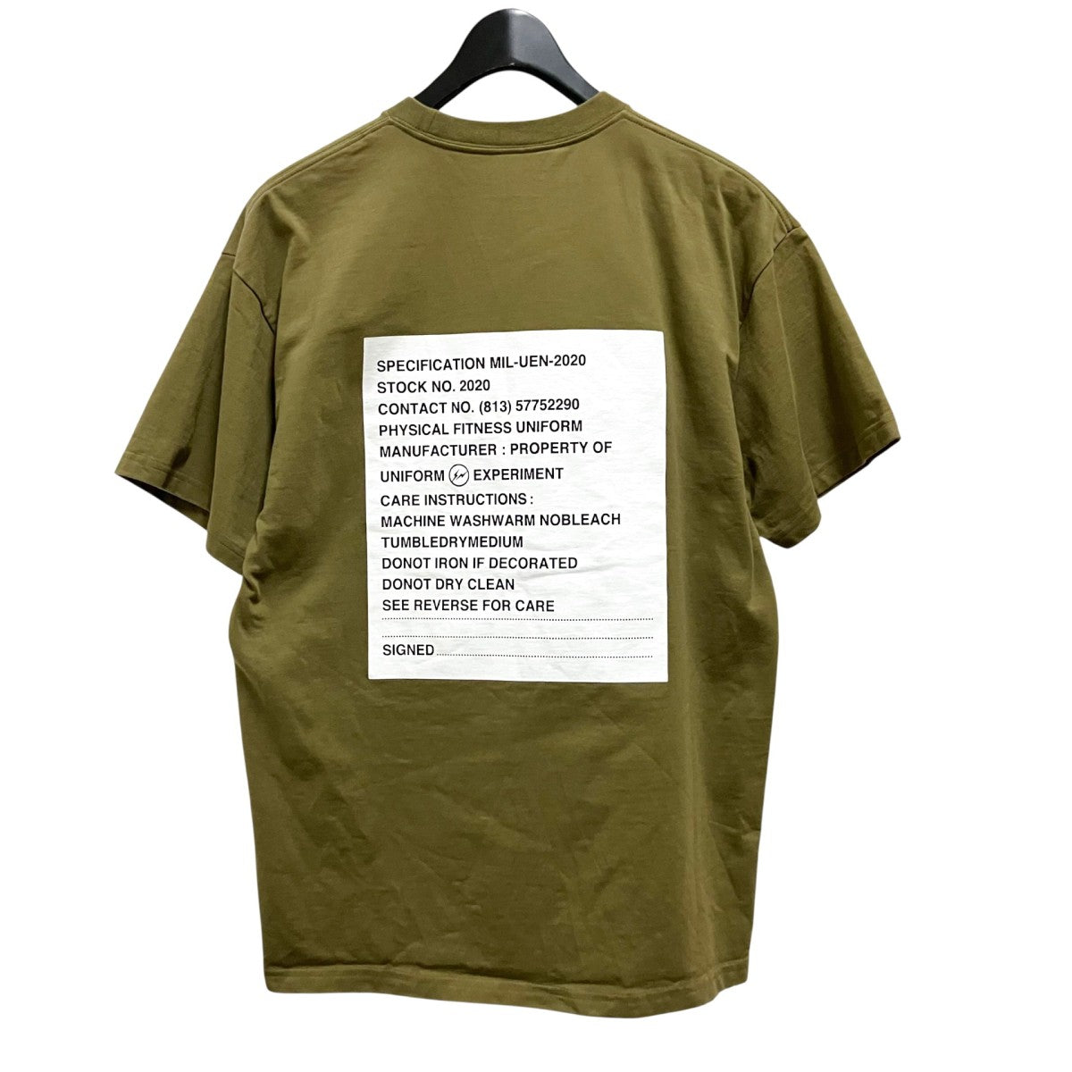 uniform experiment PHYSICAL FITNESS TEE半袖TシャツUE 200055 古着・中古-2枚目のアイテム画像