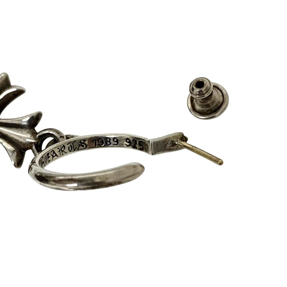CHROME HEARTS TINY CH CROSSクロスモチーフピアス 古着・中古-5枚目のアイテム画像