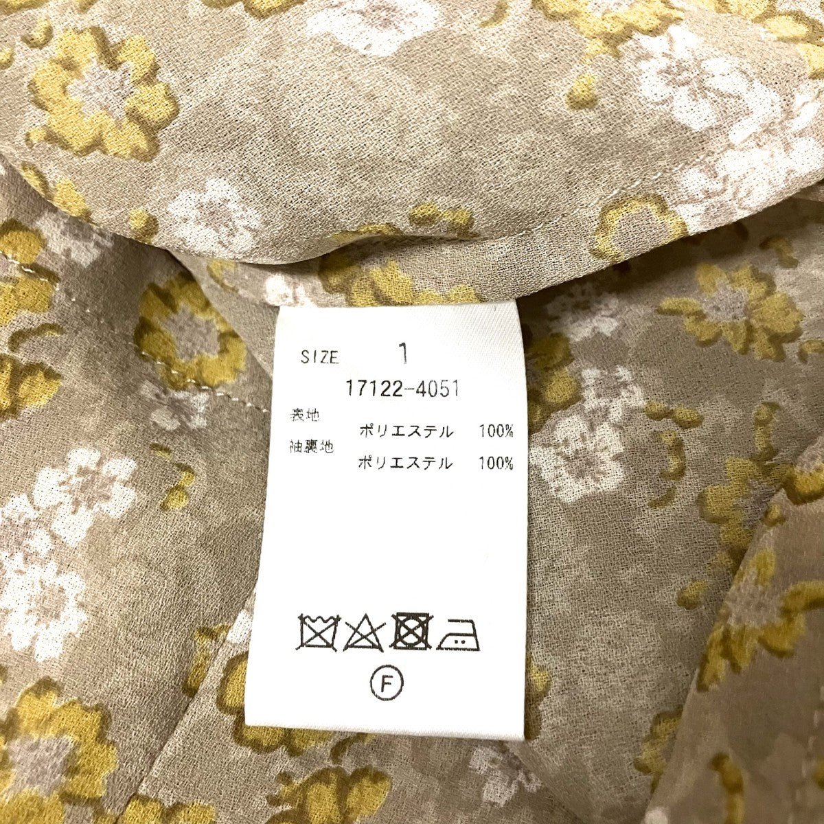 CROWD FLOWER TOPS花柄ブラウス17122 4051