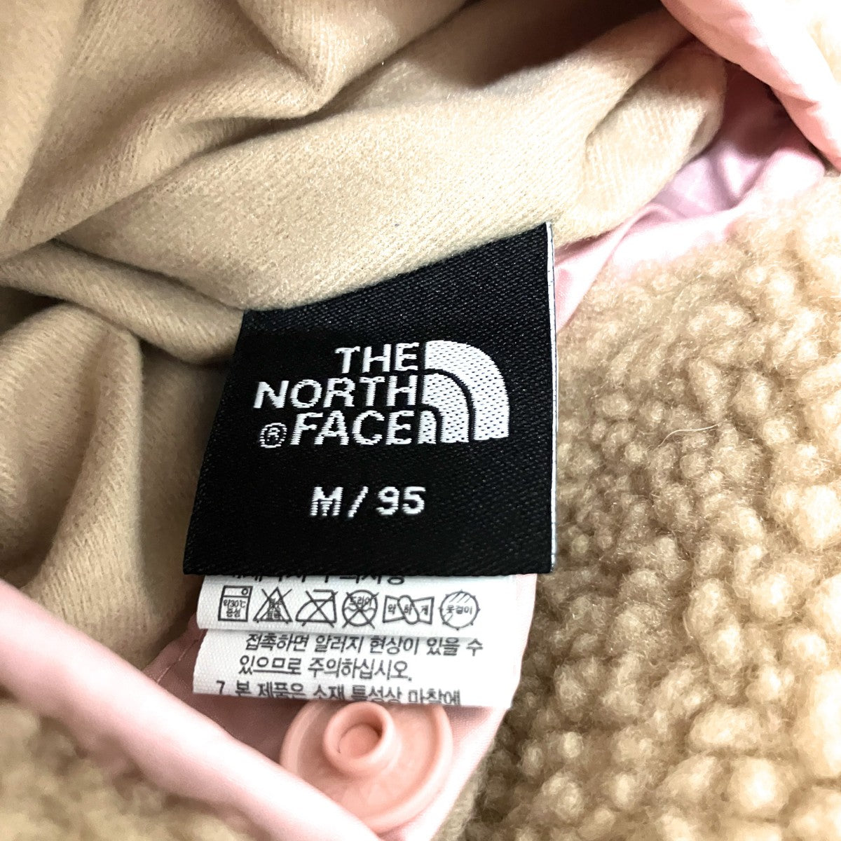 THE NORTH FACE PLAY GREEN RVS FLEECE ANORAKリバーシブルジャケットNJ4FP56C 古着・中古-6枚目のアイテム画像