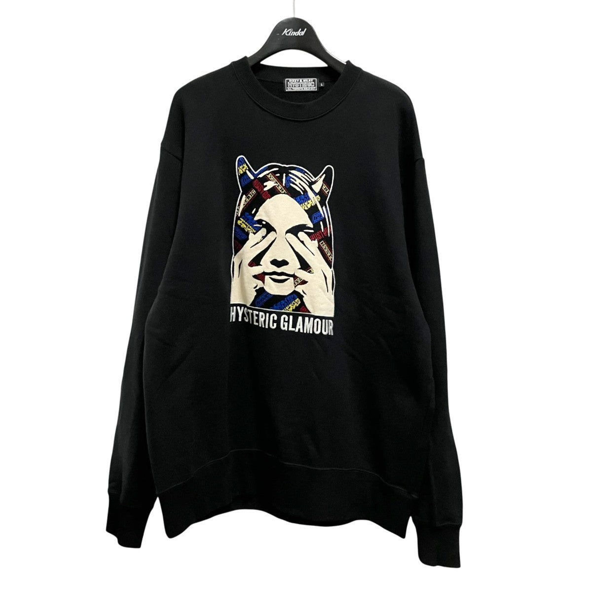 Hysteric Glamour SEE NO EVIL刺繍スウェット02243CS11 古着・中古-1枚目のアイテム画像