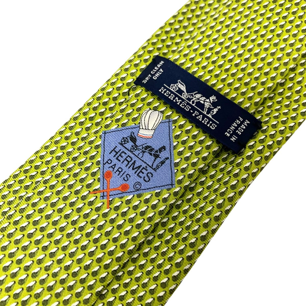 HERMES シルク総柄ネクタイ 古着・中古-6枚目のアイテム画像