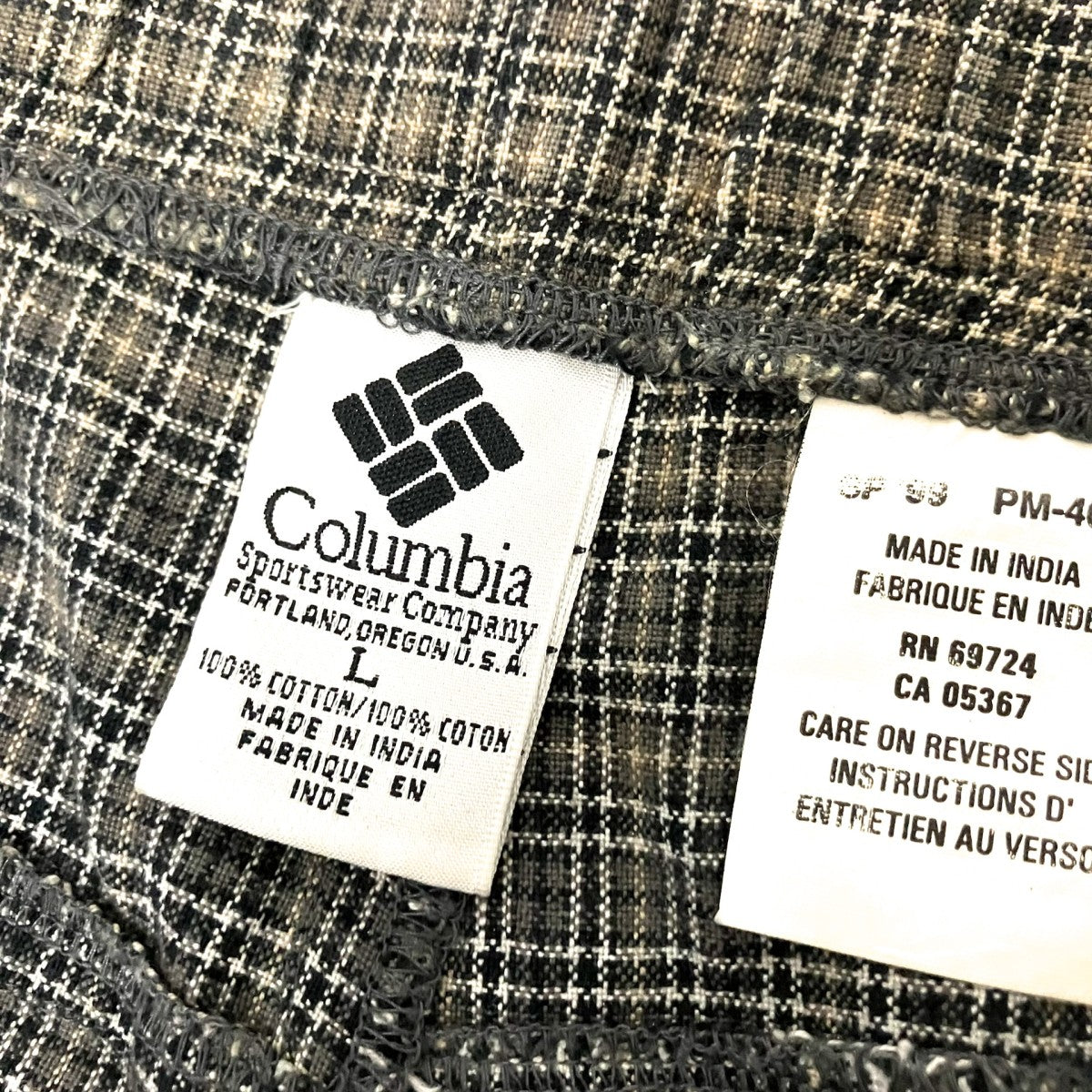 Columbia 90sチェックハーフパンツPM 4080 古着・中古-5枚目のアイテム画像