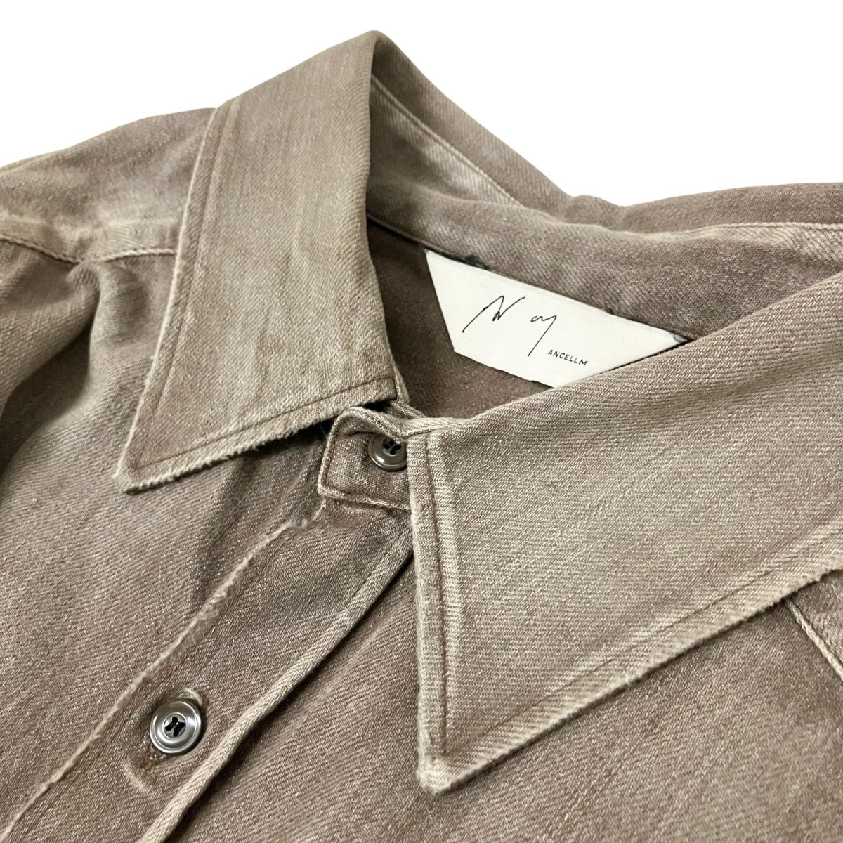 ANCELLM DRESS DENIM SHIRT加工長袖シャツANC SH44 A 古着・中古-3枚目のアイテム画像
