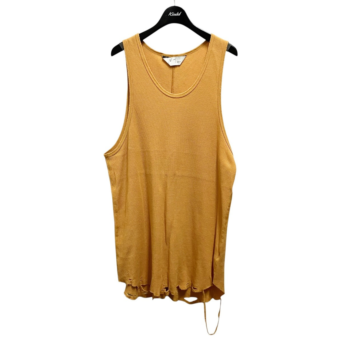 ANCELLM DAMAGE WAFFLE TANK TOP加工タンクトップANC CT57 古着・中古-1枚目のアイテム画像