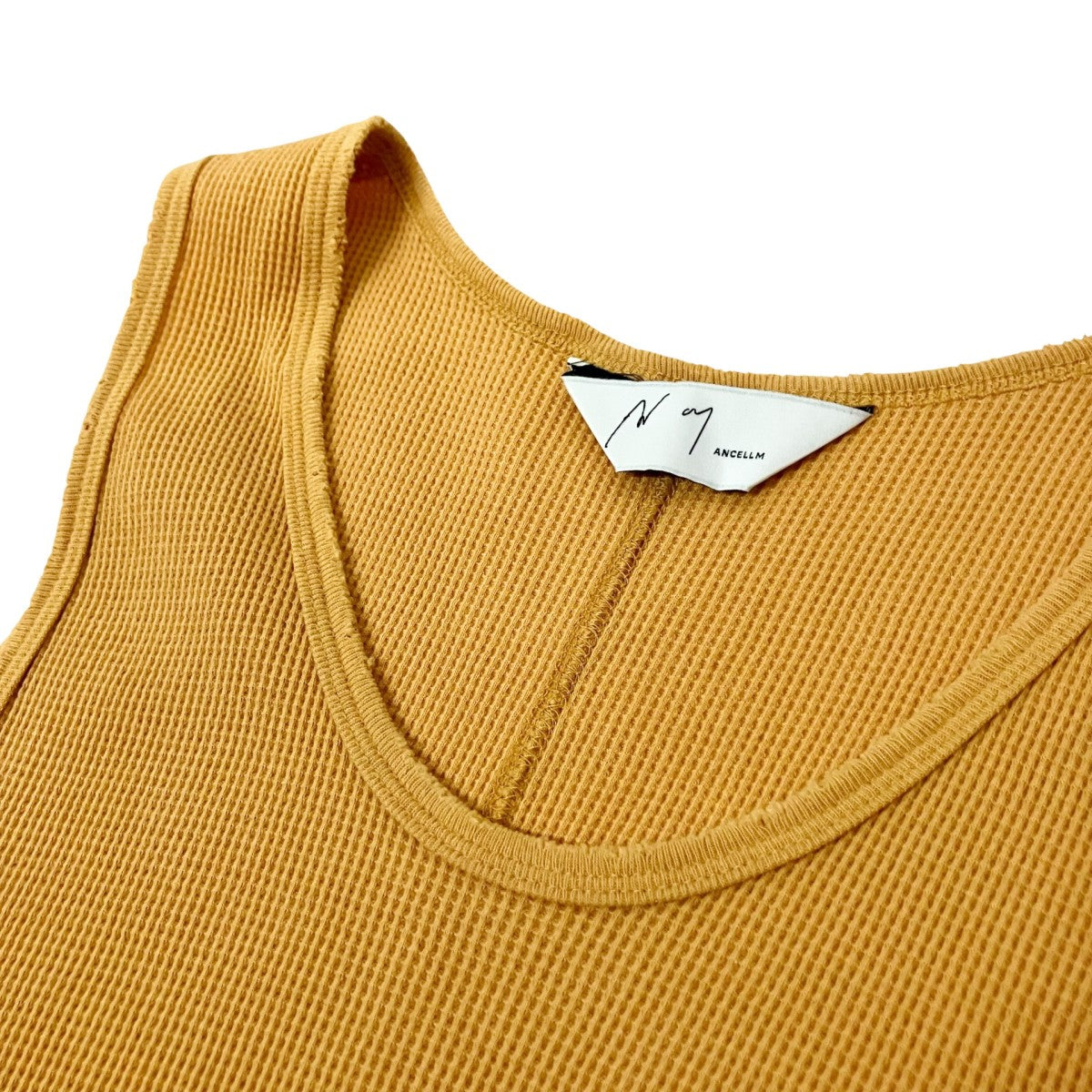 ANCELLM DAMAGE WAFFLE TANK TOP加工タンクトップANC CT57 古着・中古-3枚目のアイテム画像