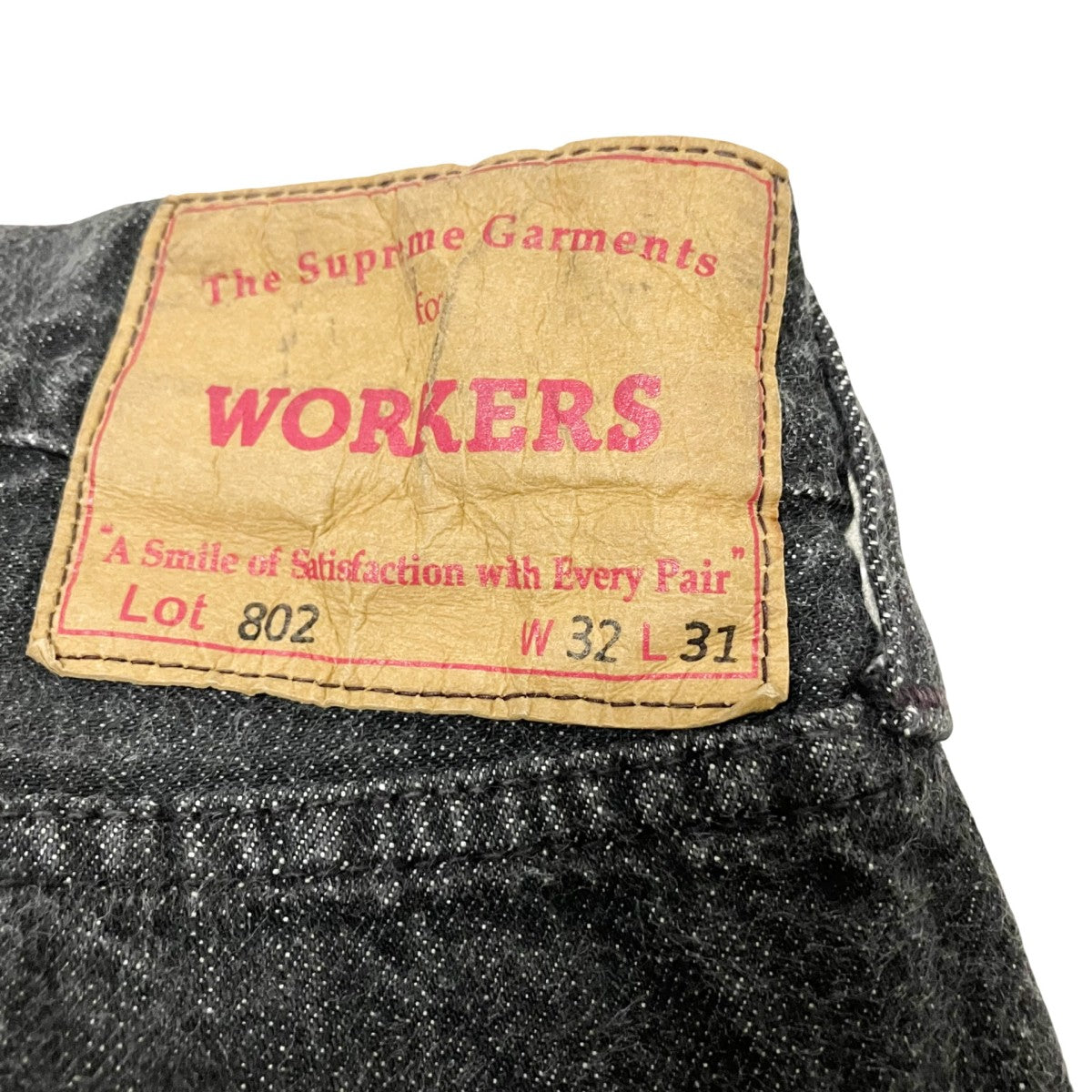 WORKERS デニムパンツ802 古着・中古-6枚目のアイテム画像