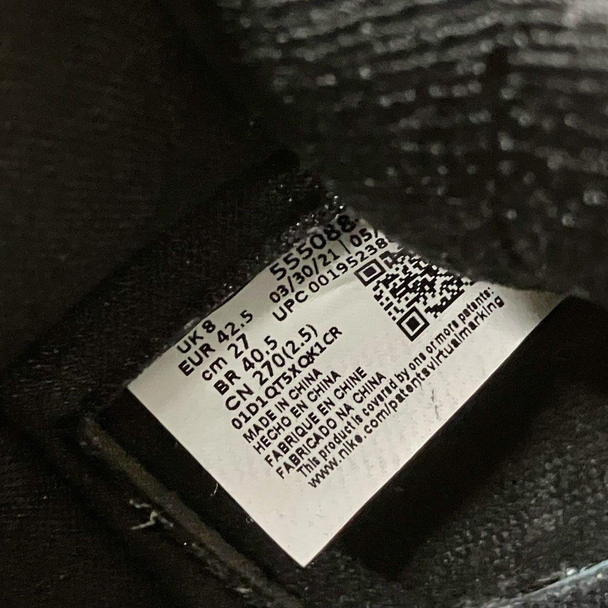 NIKE AIR JORDAN 1 RETRO HIGH OGハイカットスニーカー555088 701 古着・中古-6枚目のアイテム画像