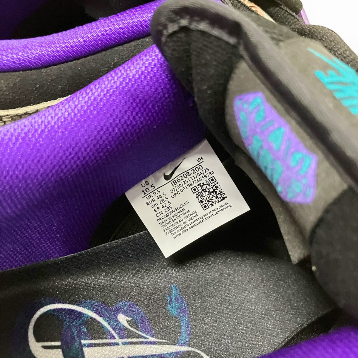 NIKE×Dashawn Jordan SB DUNK LOW PROスニーカーIB6208 200 古着・中古-6枚目のアイテム画像