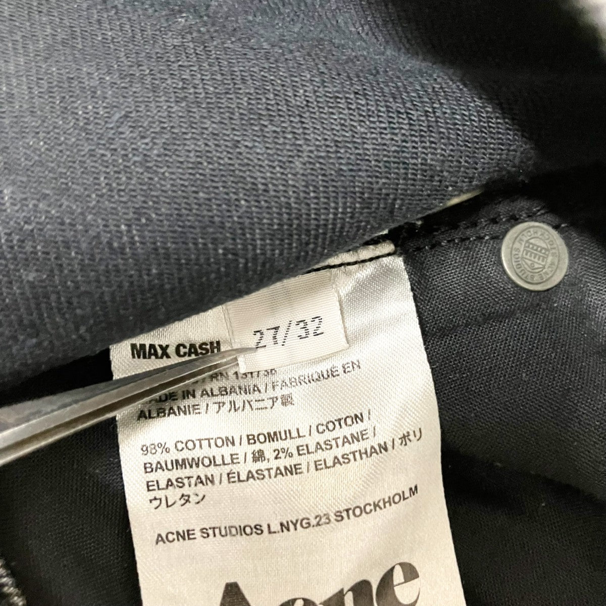 ACNE STUDIOS デニムパンツMAX CASH 古着・中古-6枚目のアイテム画像