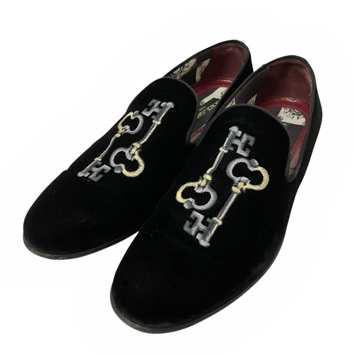 DOLCE ＆ GABBANA ベルベットローファー 古着・中古-1枚目のアイテム画像