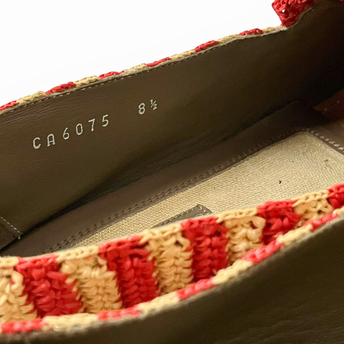 DOLCE ＆ GABBANA ラフィアローファーCA6075 古着・中古-6枚目のアイテム画像
