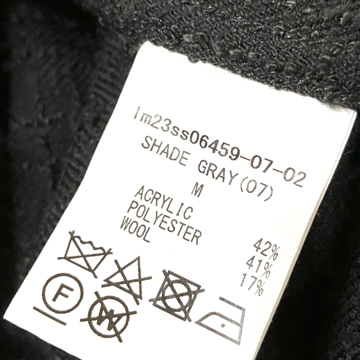 right tweed naval shirtツイードシャツIm23ss06459 07 02