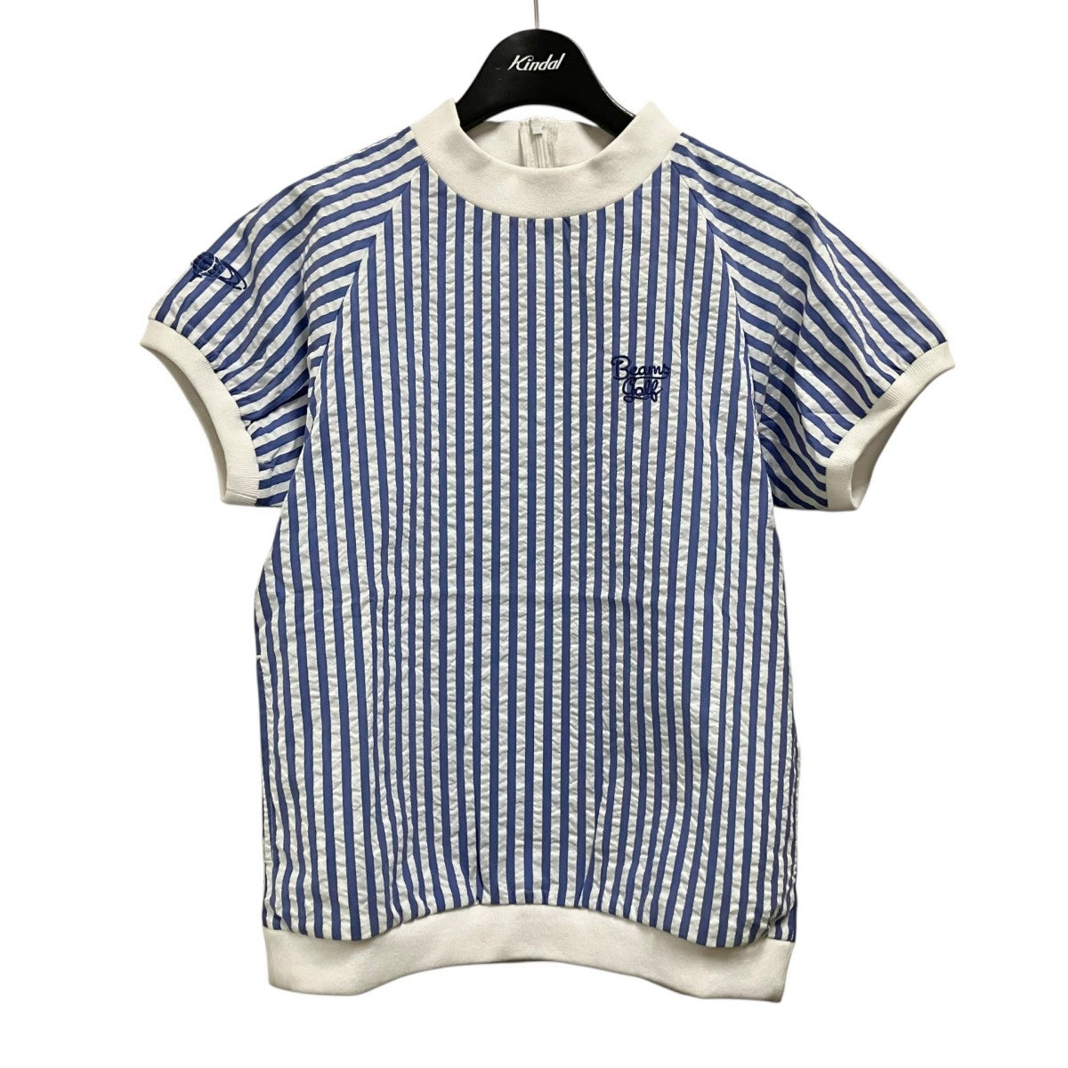 BEAMS GOLF ストライプ柄半袖シャツ83 03 0055 461 古着・中古-1枚目のアイテム画像