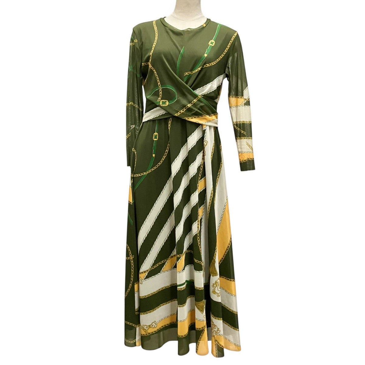 スカーフチュールワンピース0322331128