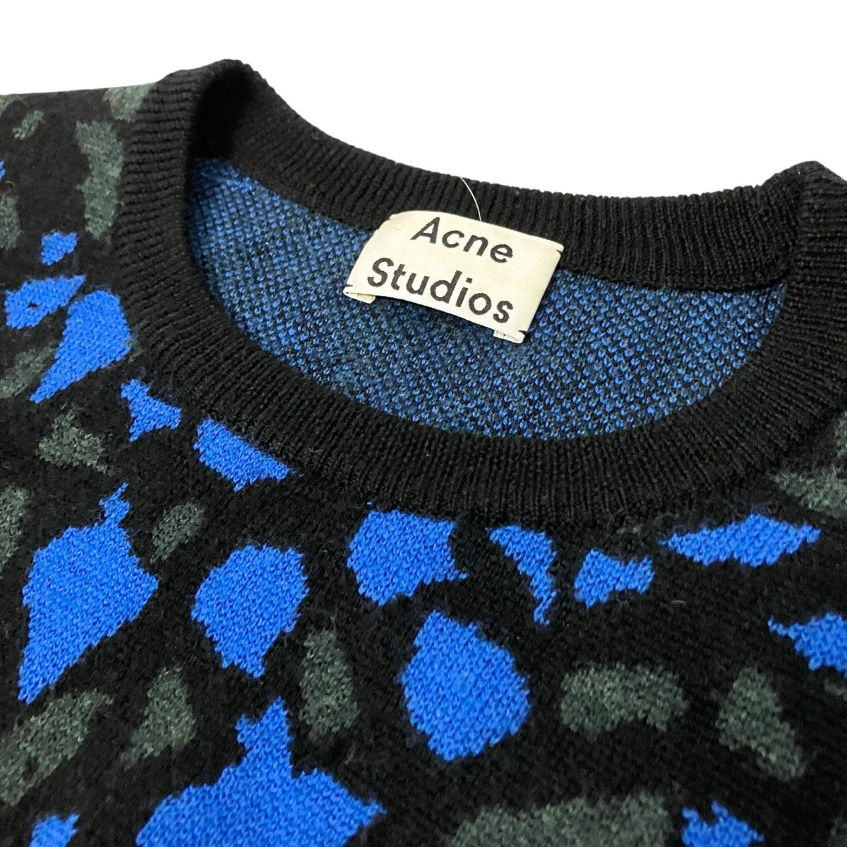 ACNE STUDIOS MATER O JAQUARD PAW14総柄ニット 古着・中古-3枚目のアイテム画像