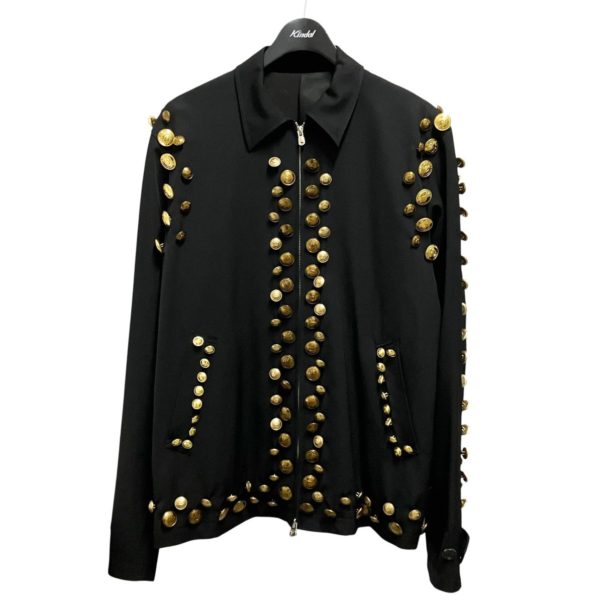 zip up brit jacketボタン装飾ジャケットsj.0004aSS25