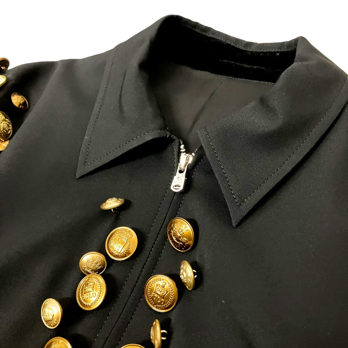zip up brit jacketボタン装飾ジャケットsj.0004aSS25