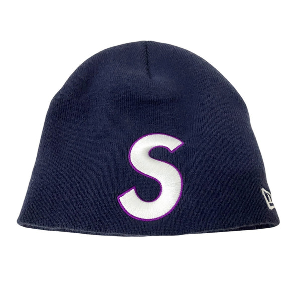 Supreme×New Era 23SSNew Era S Logo Beanieニットキャップ ネイビー