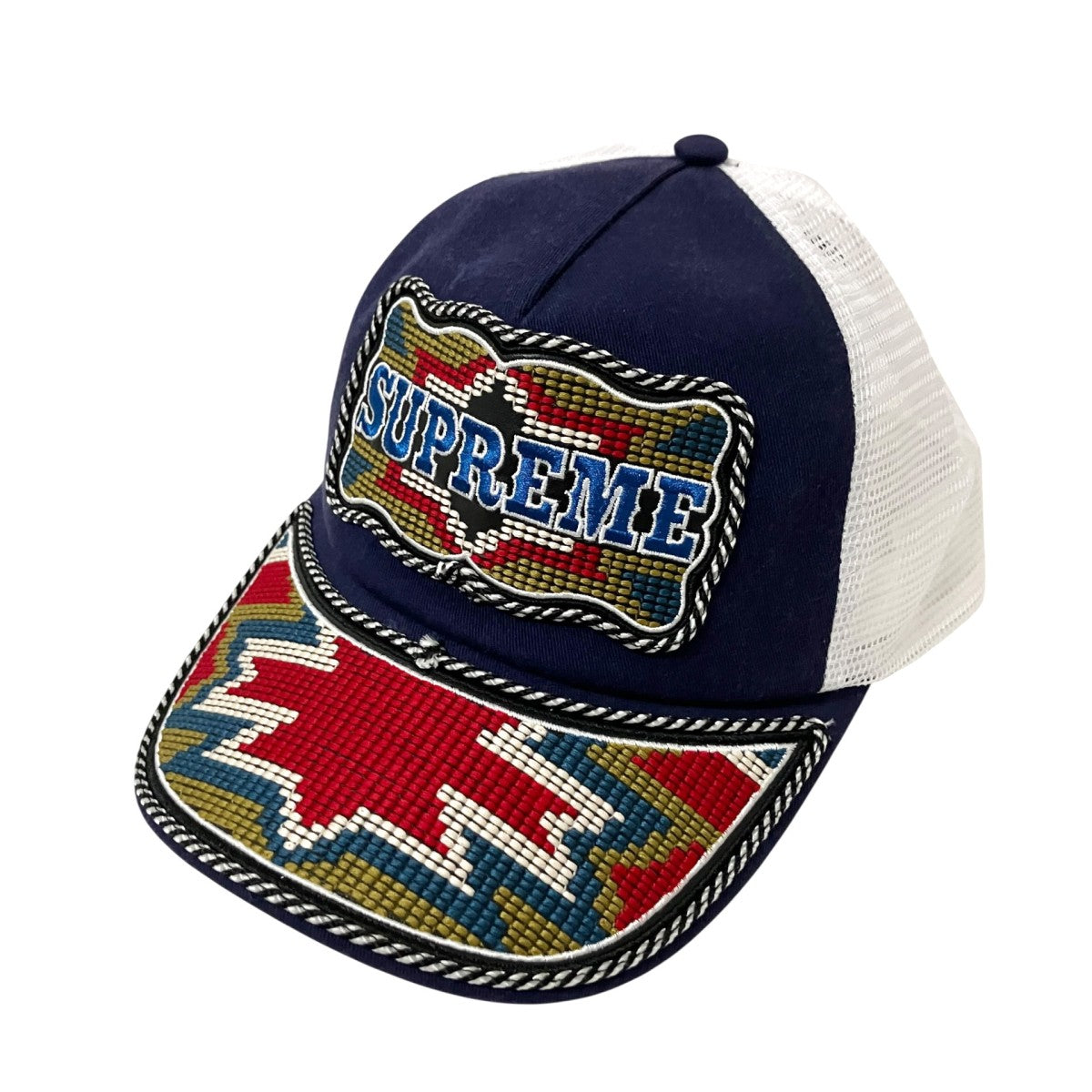 26SSWestern Embroidered Mesh Back 5-Panelメッシュキャップ