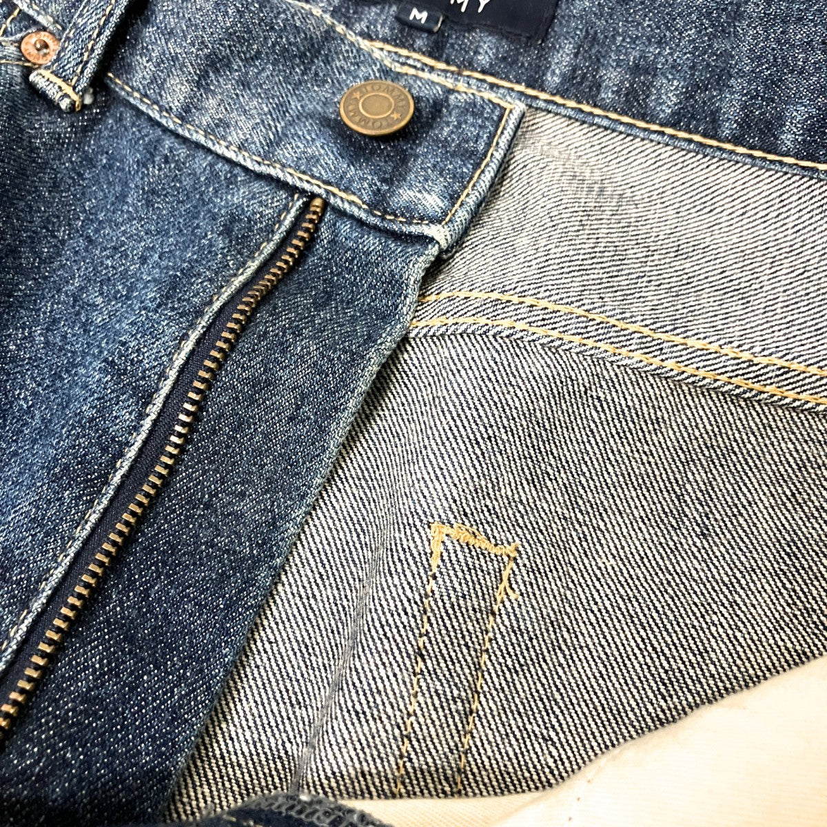 ペイント加工デニムパンツ214 711434 050