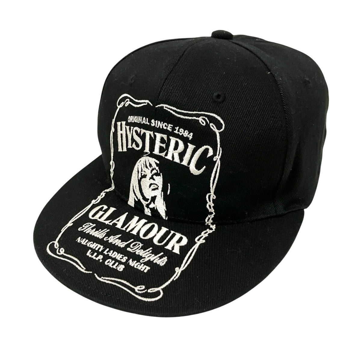 Hysteric Glamour ロゴ刺繍キャップ02233QH09 古着・中古-1枚目のアイテム画像