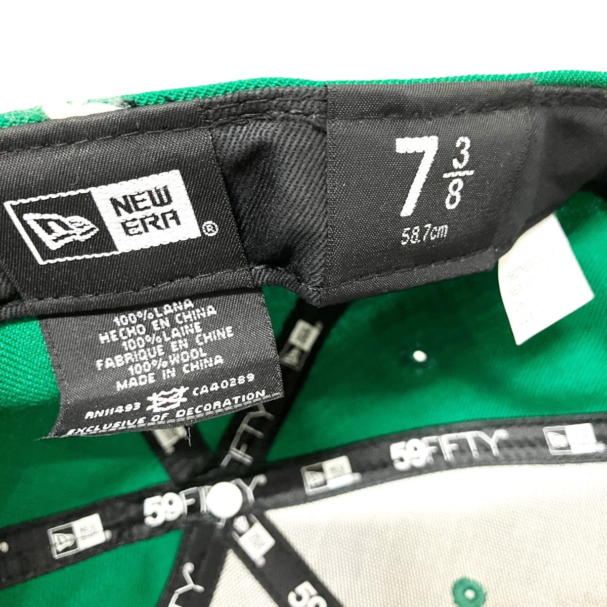 Supreme×New Era Box Logo Piping Capパイピングキャップ グリーン