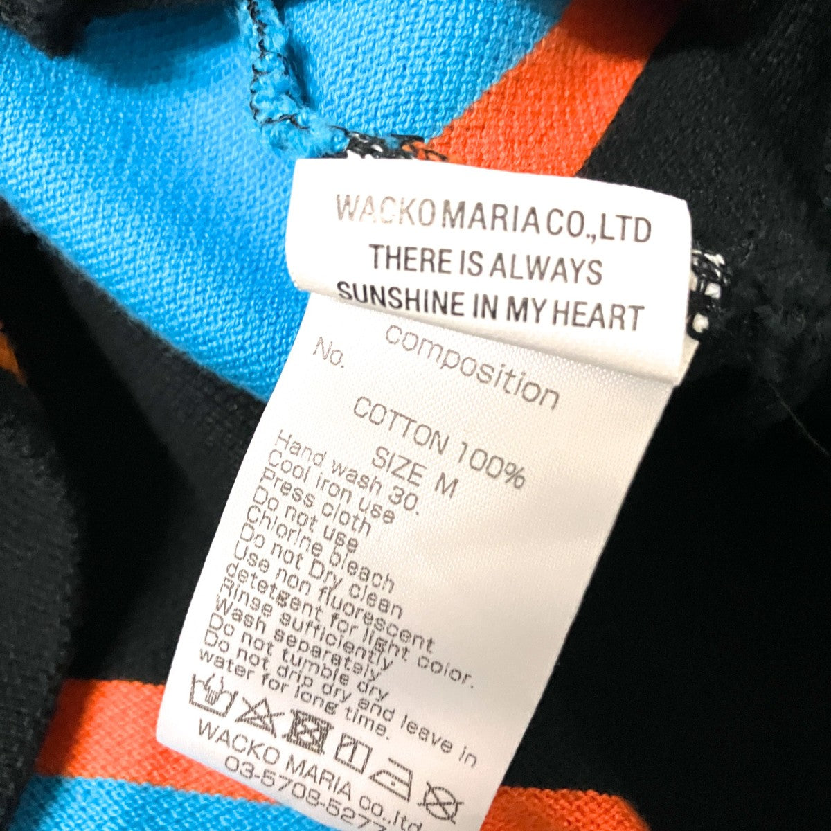 WACKO MARIA ボーダー胸ポケットTシャツ26SS 古着・中古-4枚目のアイテム画像