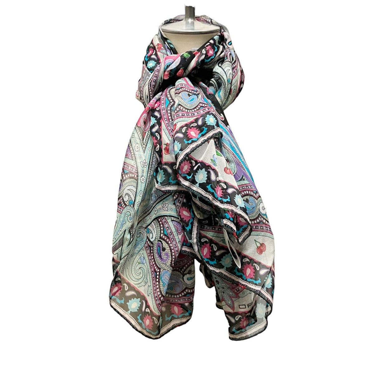 ETRO シルク総柄スカーフ171 10010 5644 古着・中古-1枚目のアイテム画像