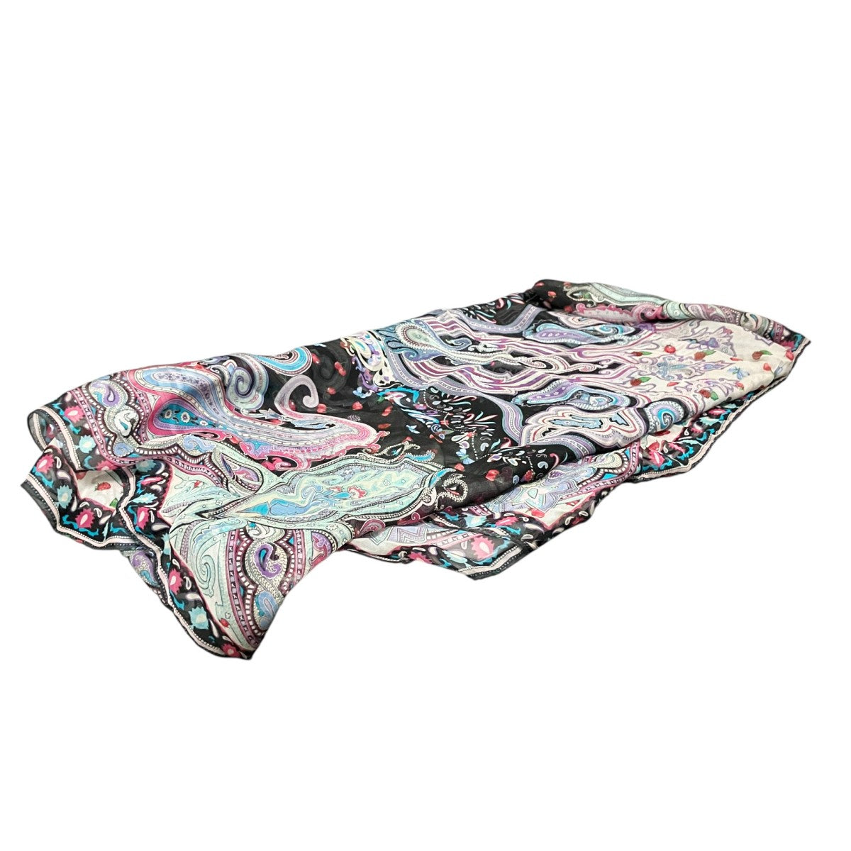 ETRO シルク総柄スカーフ171 10010 5644 古着・中古-2枚目のアイテム画像