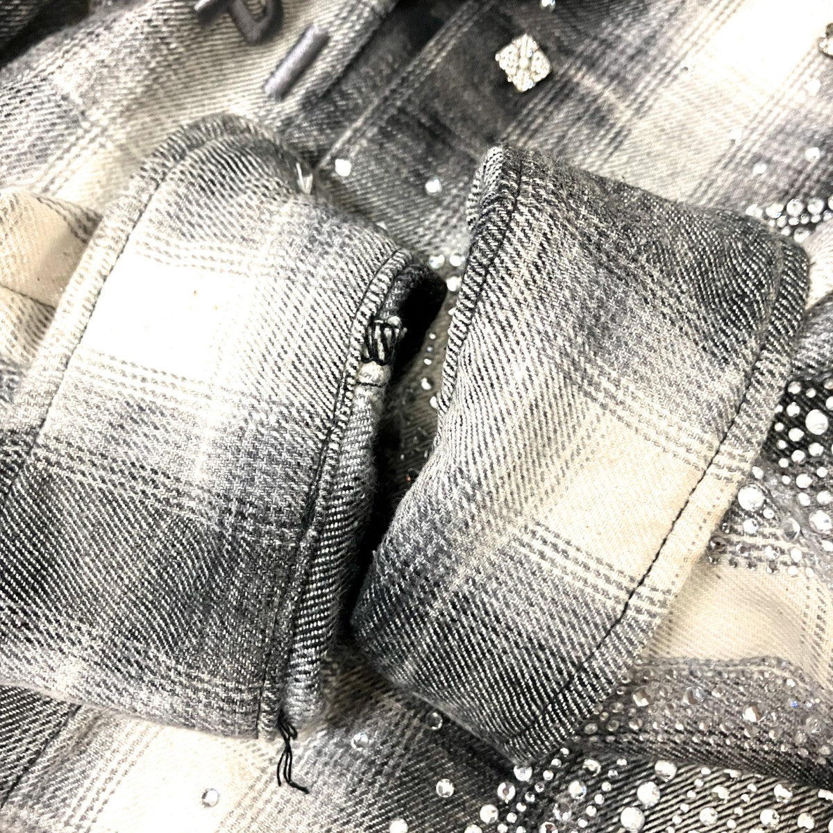 Cross Flannel Shirtチェック長袖シャツ