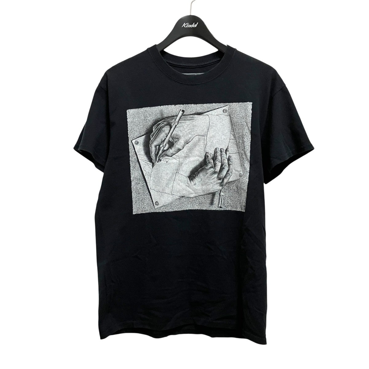 エッシャー 描く手半袖Tシャツ