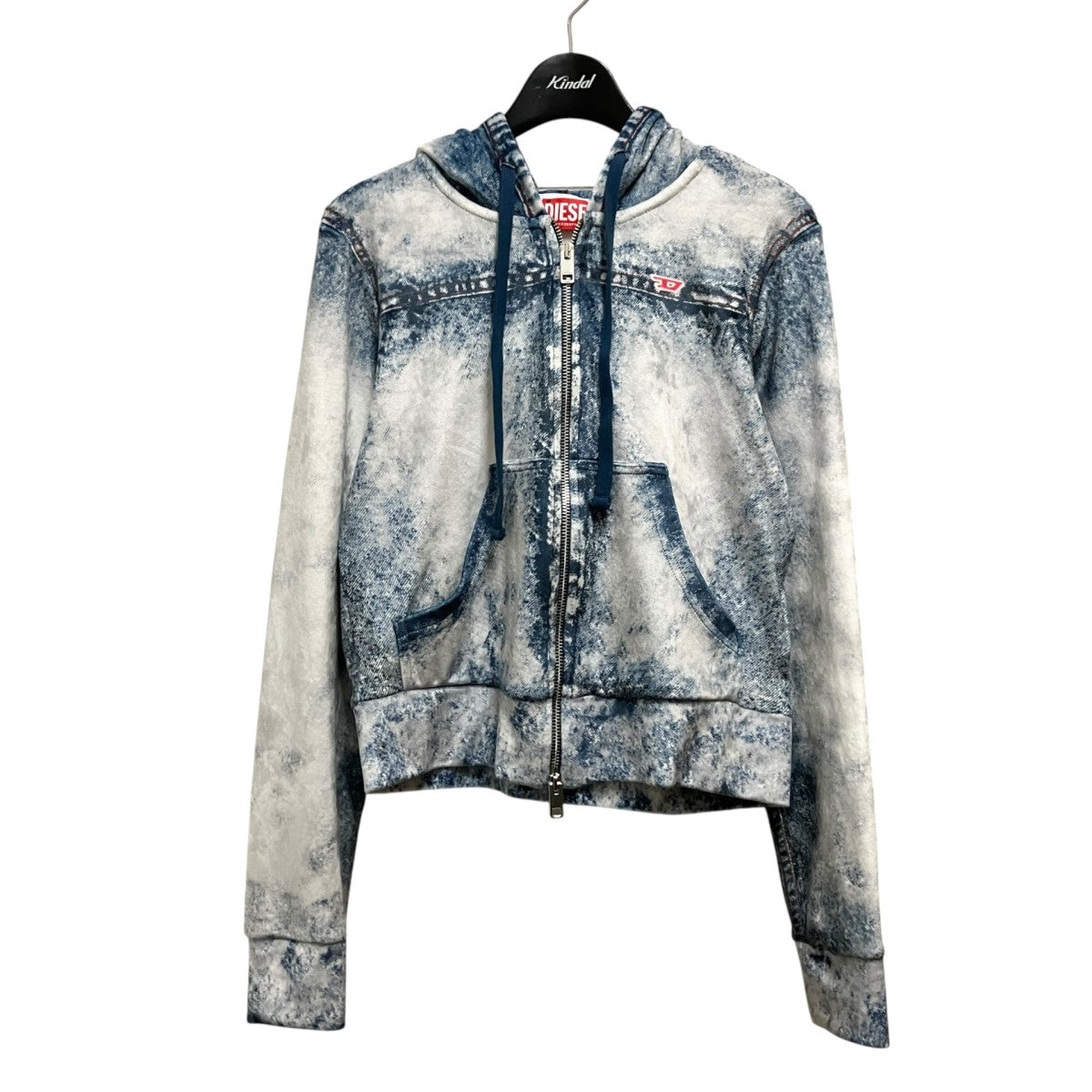 DIESEL F-BRITデニムプリントパーカーA10454 古着・中古-1枚目のアイテム画像