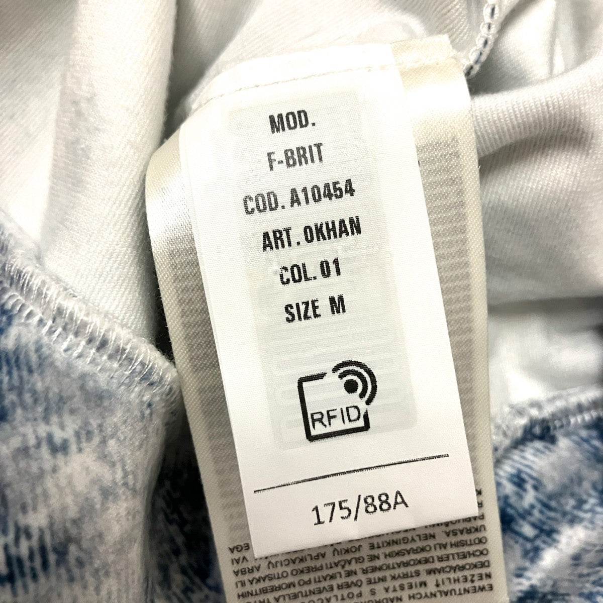 DIESEL F-BRITデニムプリントパーカーA10454 古着・中古-4枚目のアイテム画像