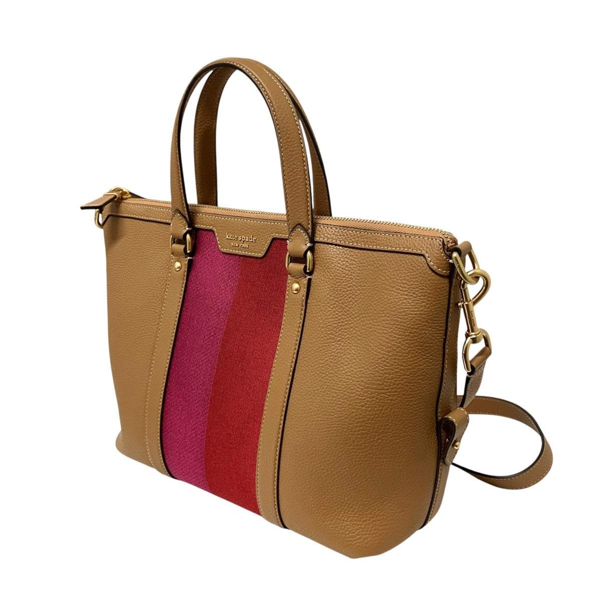 Racing Stripe Faye Medium Satchel2WAYショルダーバッグK9038