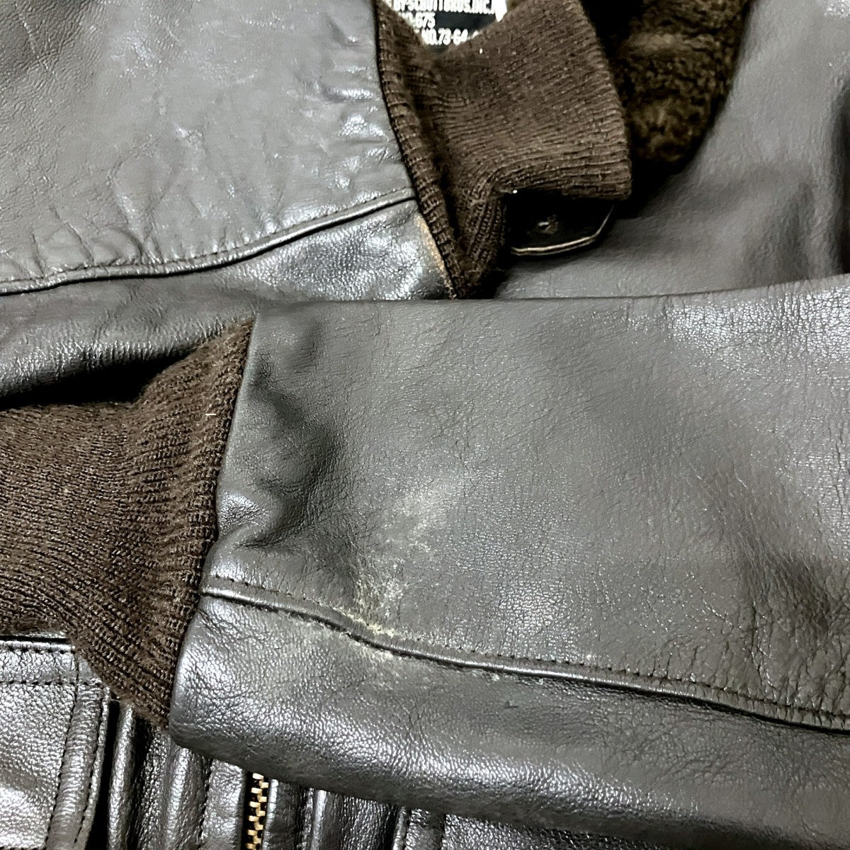 Schott TYPE G-1レザージャケットMIL J 78240 古着・中古-5枚目のアイテム画像