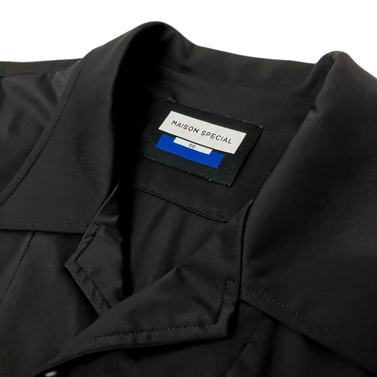 High Tension Prime-Over Short Sleeve Open Collar Draw Cord Shirtオープンカラーシャツ11241311220