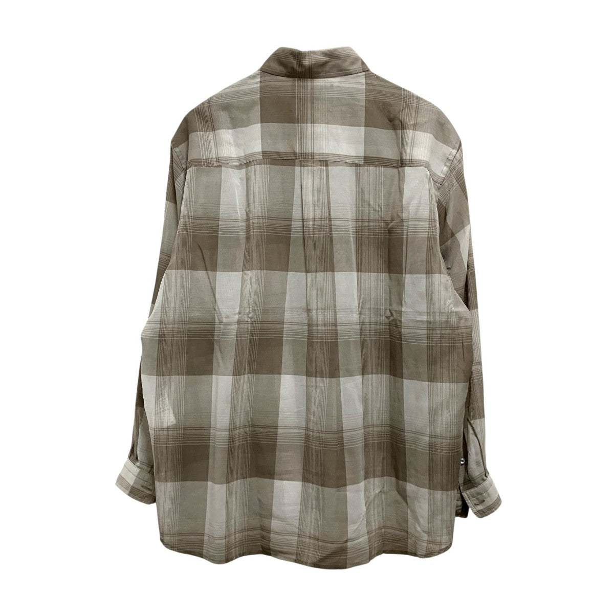 Prime-Over Cotton Organdy Check Regular Collar Shirtチェックシアーシャツ11252311210
