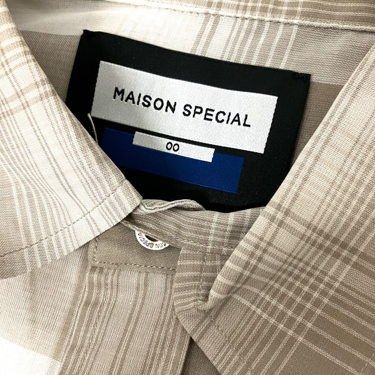 Prime-Over Cotton Organdy Check Regular Collar Shirtチェックシアーシャツ11252311210