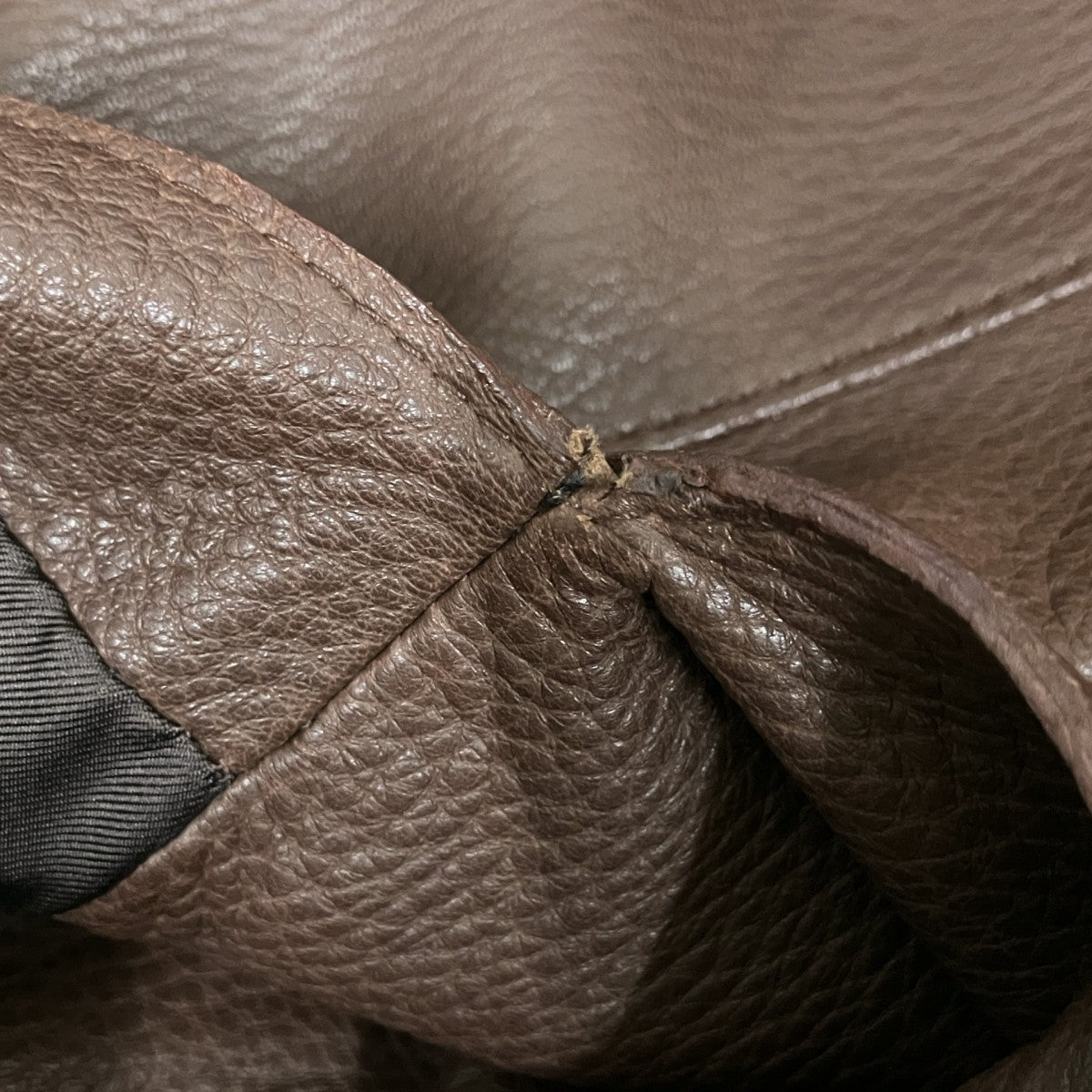 希少 HERMES エルメス 鹿革 オールレザー ハット ダークブラウン HERMES(エルメス) レザーワンピース ブラウン サイズ 36｜【公式