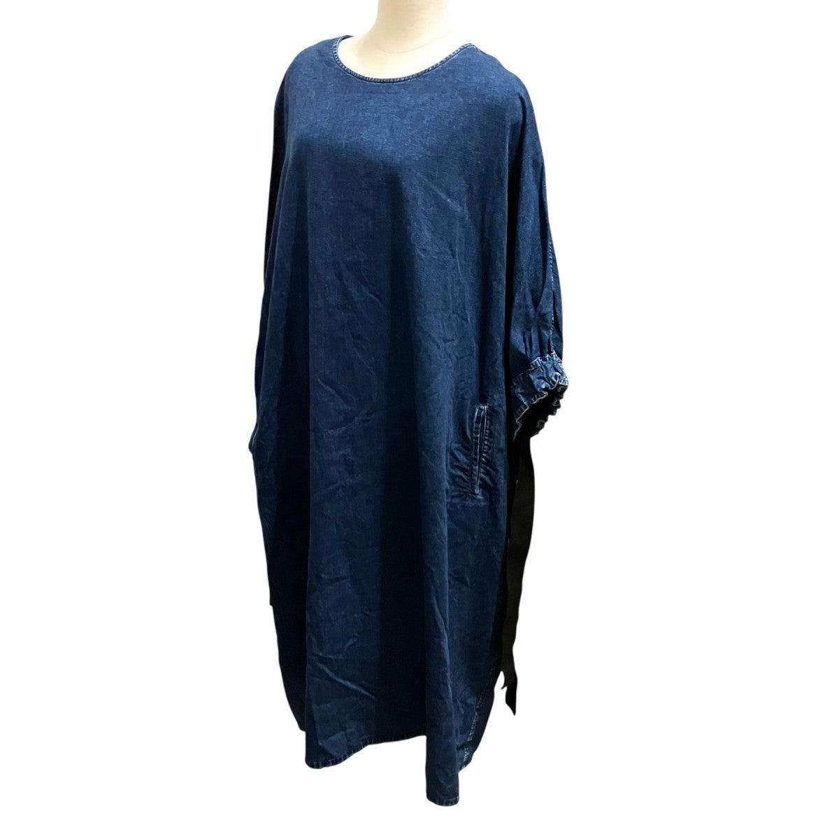 DENIM CHEMICAL WASH DRESSデニムワンピースYK D15 007 6OZ