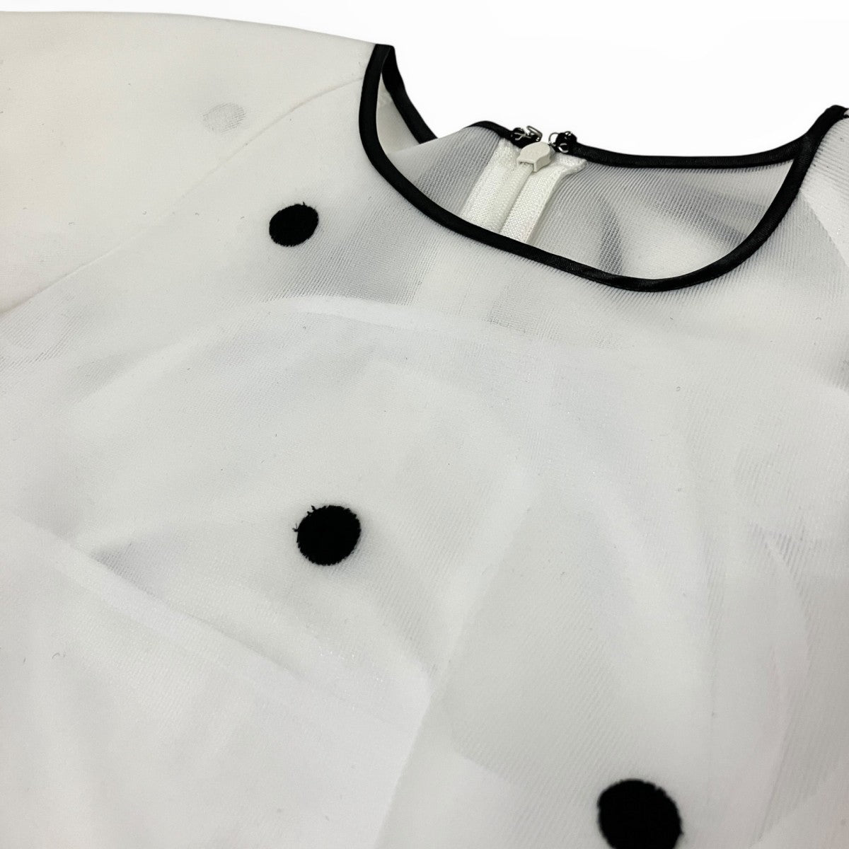 ドット刺繍シアーカットチュニック84195420